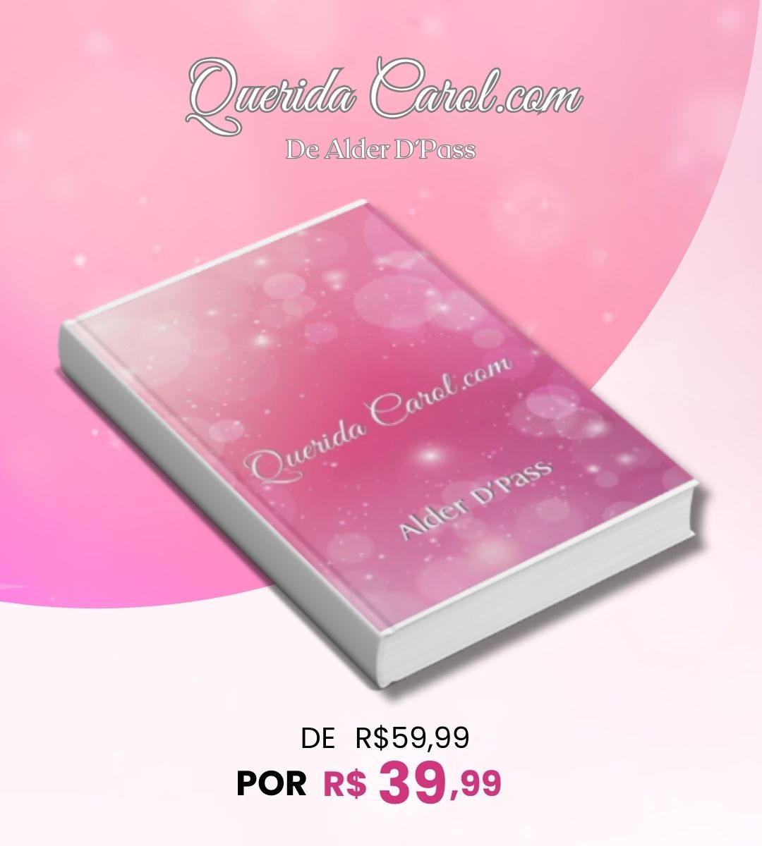 Aproveite nossa promoção especial de 50% de desconto nos livros; O NOVO LIVRO DOS ESPÍRITOS e QUERIDA CAROL.COM’’